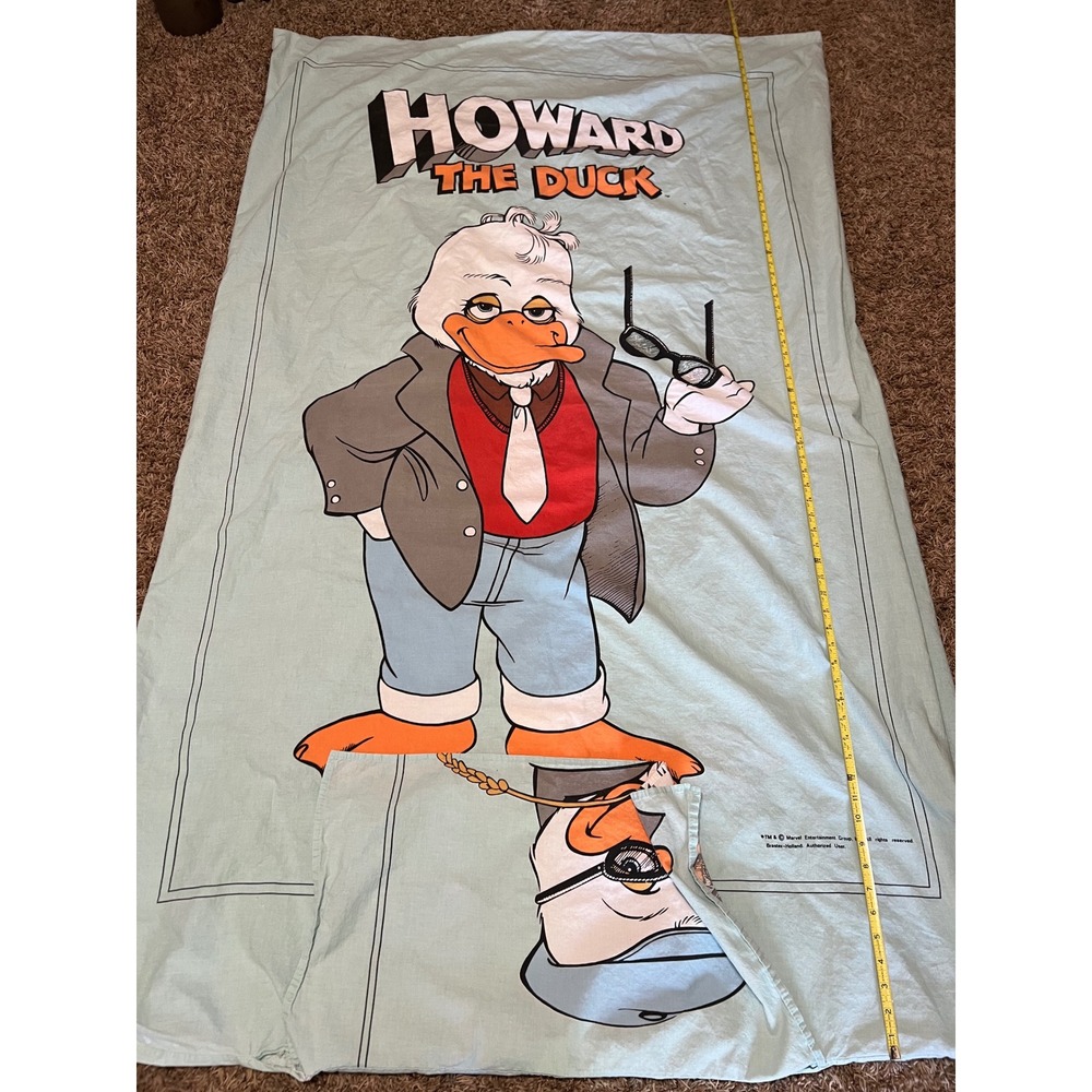Vintage Howard the Duck Marvel Comics Bedding Set Duvet Cover Pillowcase Blue